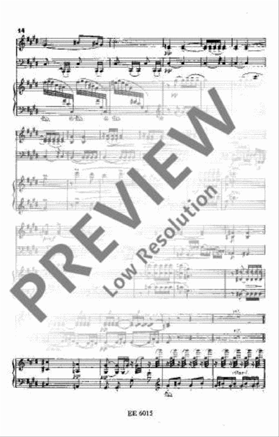 Piano Trio E minor Piano Trio scores gallery preview page 19