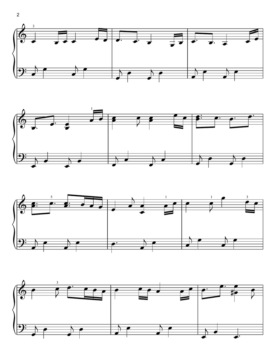 The Heart Asks Pleasure First (from The Piano) Easy Piano scores gallery preview page 2