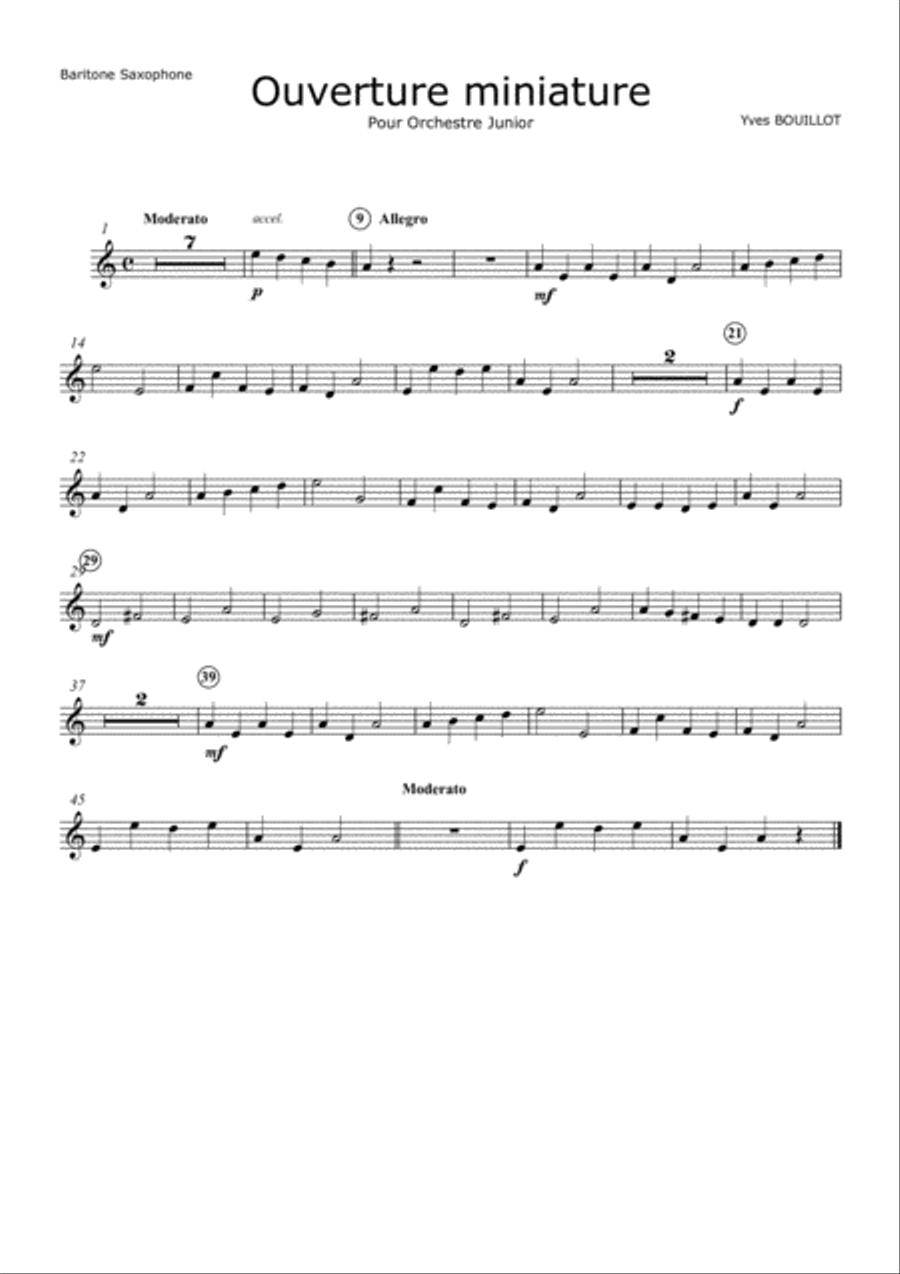 Ouverture Miniature Concert Band scores gallery preview page 2