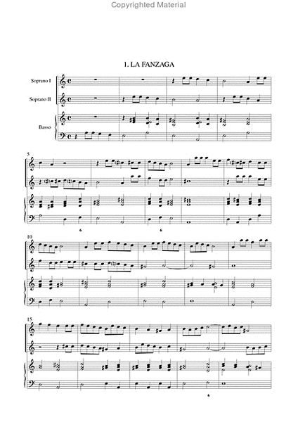 La Fanzaga, L’Astea, L’Amaltea. 3 Instrumental Canzonas (Venezia 1620) for 2 Descant Recorders (2 Violins) and Continuo