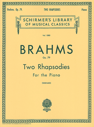 2 Rhapsodies, Op. 79