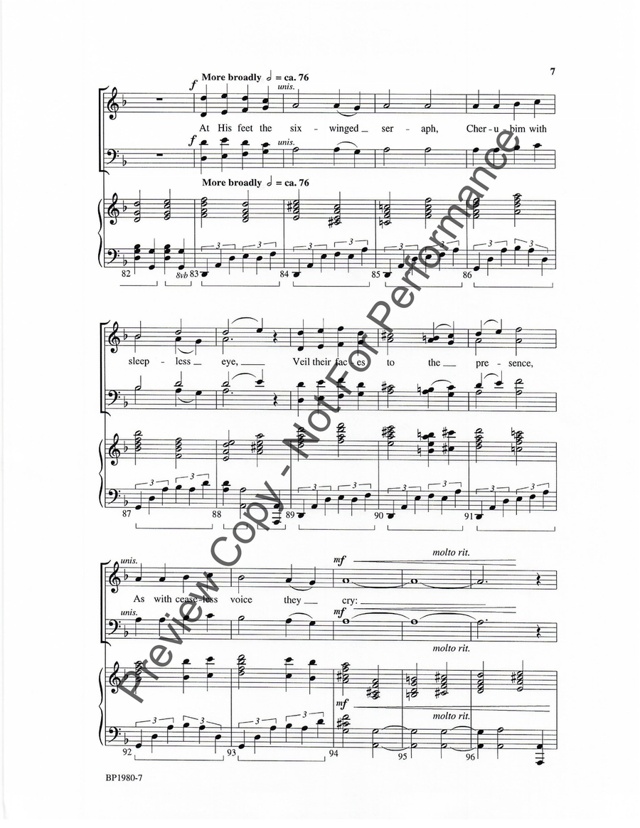 Let All Mortal Flesh Keep Silence - SATB 4-Part scores gallery preview page 7