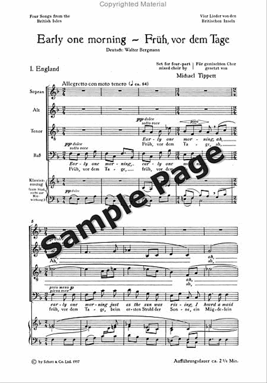 Early One Morning Early One Morning 4-Part scores gallery preview page 2
