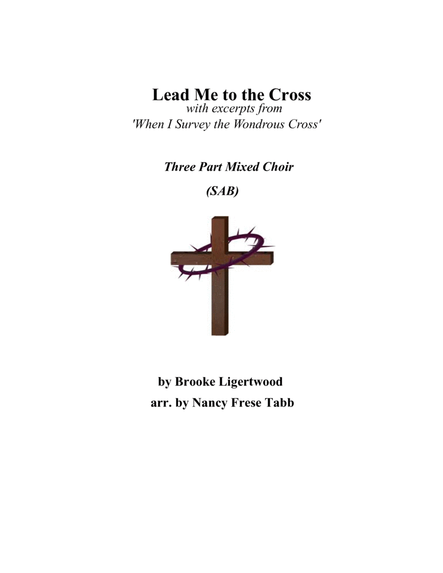 Lead Me To The Cross 3-Part scores gallery preview page 1