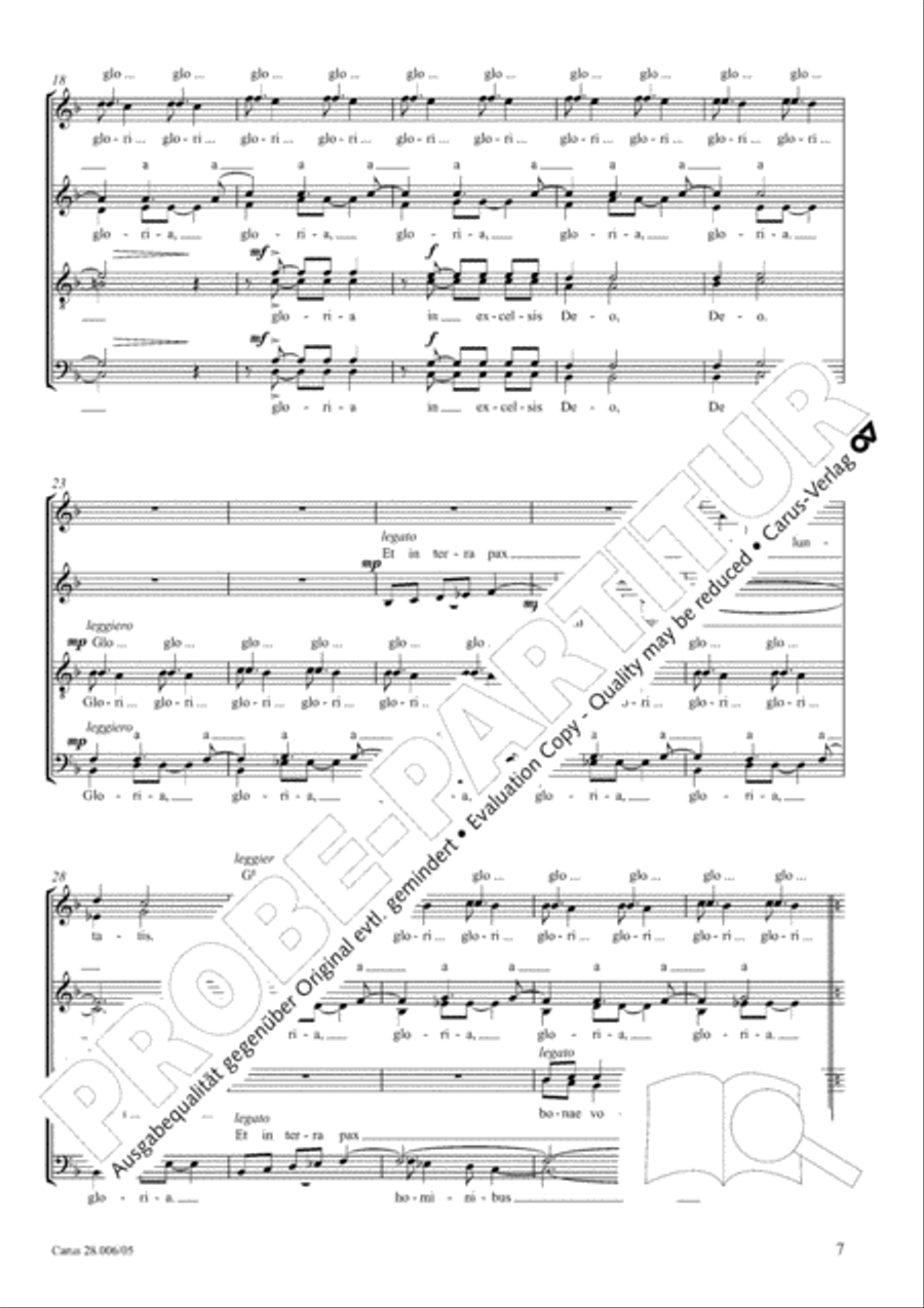Pastoral Mass 4-Part scores gallery preview page 8