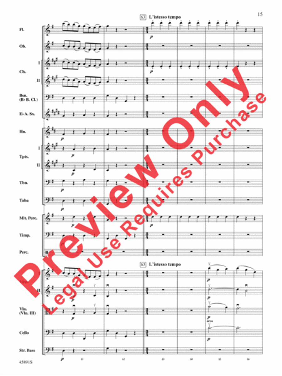 Dance of the Hours Full Orchestra scores gallery preview page 15