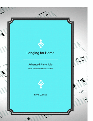Book cover for Longing for Home - advanced piano solo