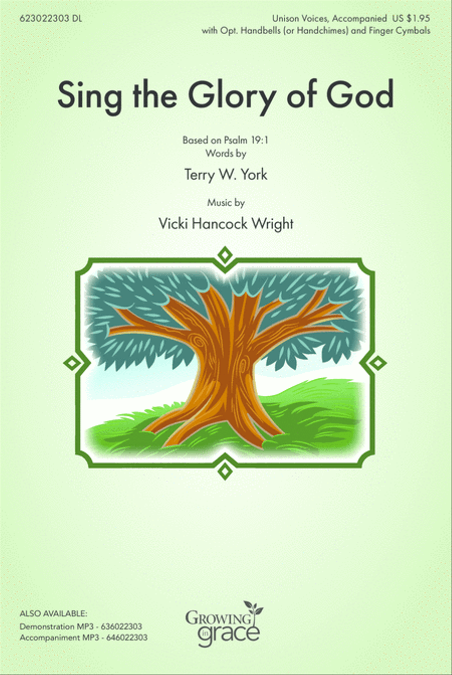 Sing the Glory of God Unison Choir scores gallery preview page 1