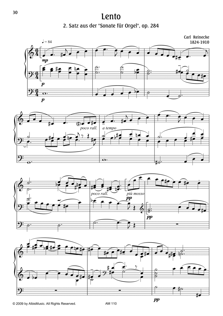 Lento (2nd Mvt.) from Sonata for Organ op.284