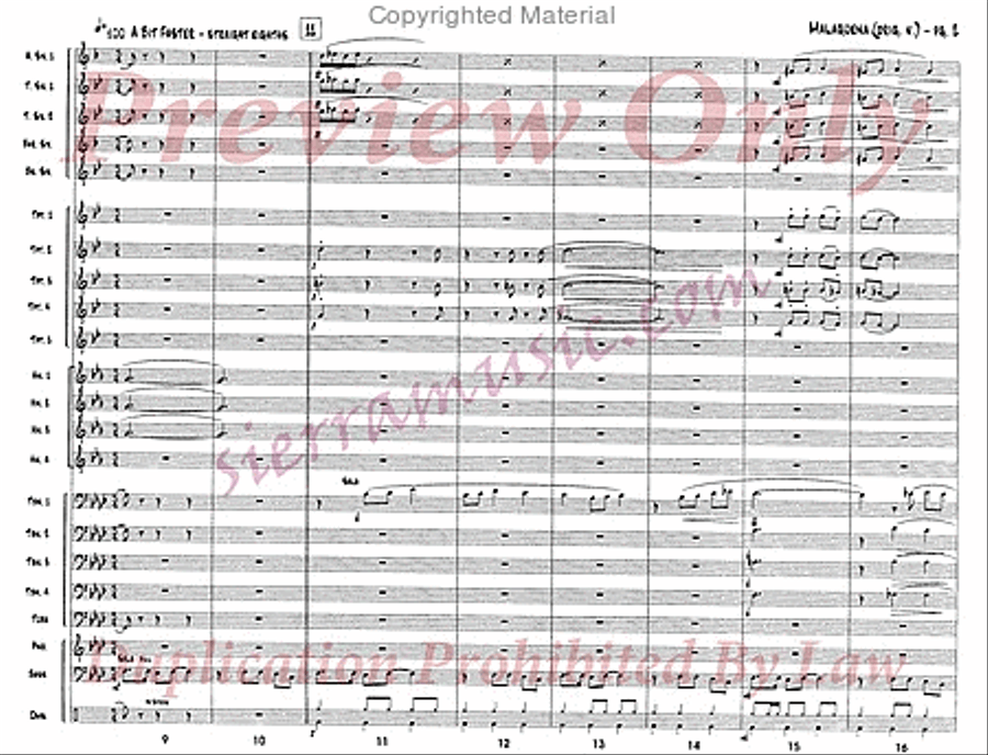 Malaguena Jazz Ensemble scores gallery preview page 3