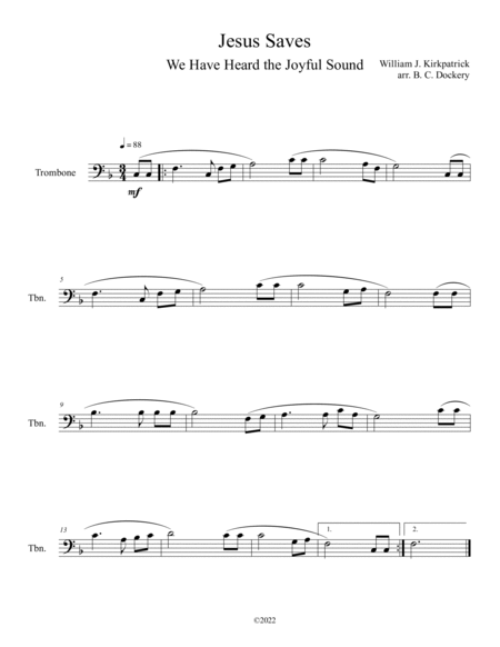 10 Easter Solos for Trombone - Vol. 2 image number null