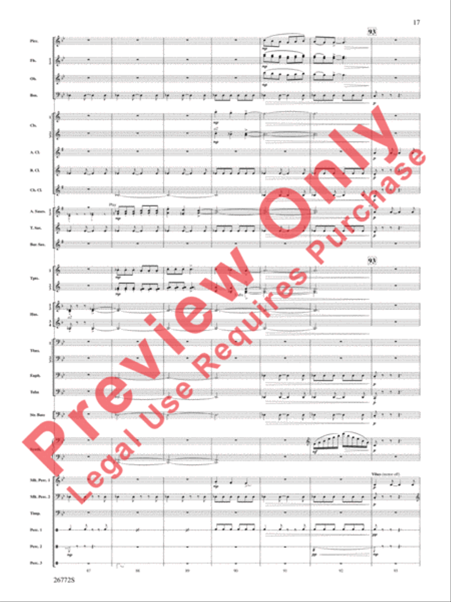 March: The Lion's Gate (Movement 1 from Sea to Sky) Concert Band scores gallery preview page 18