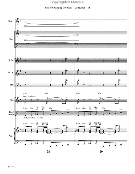 God Is Changing the World - Instrumental Ensemble Score and Parts image number null
