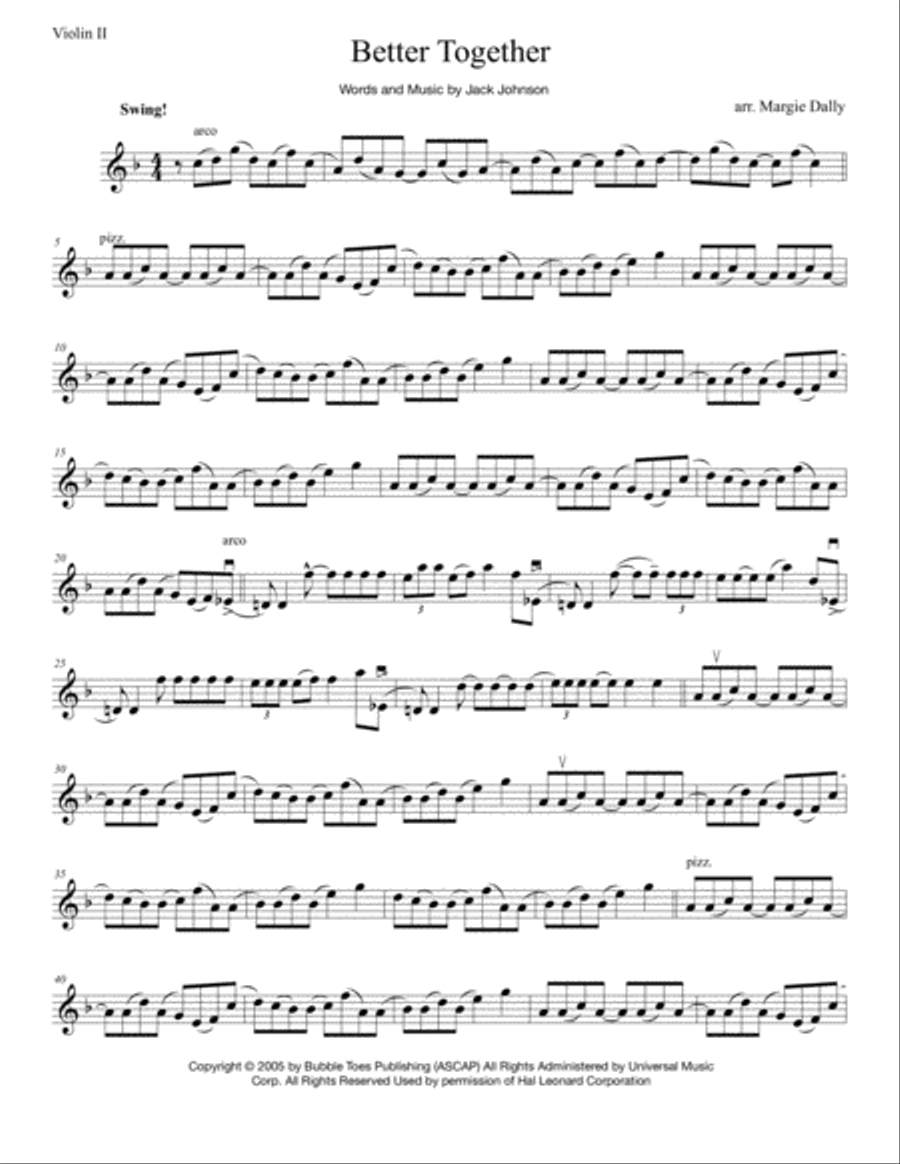 Better Together String Quartet scores gallery preview page 3