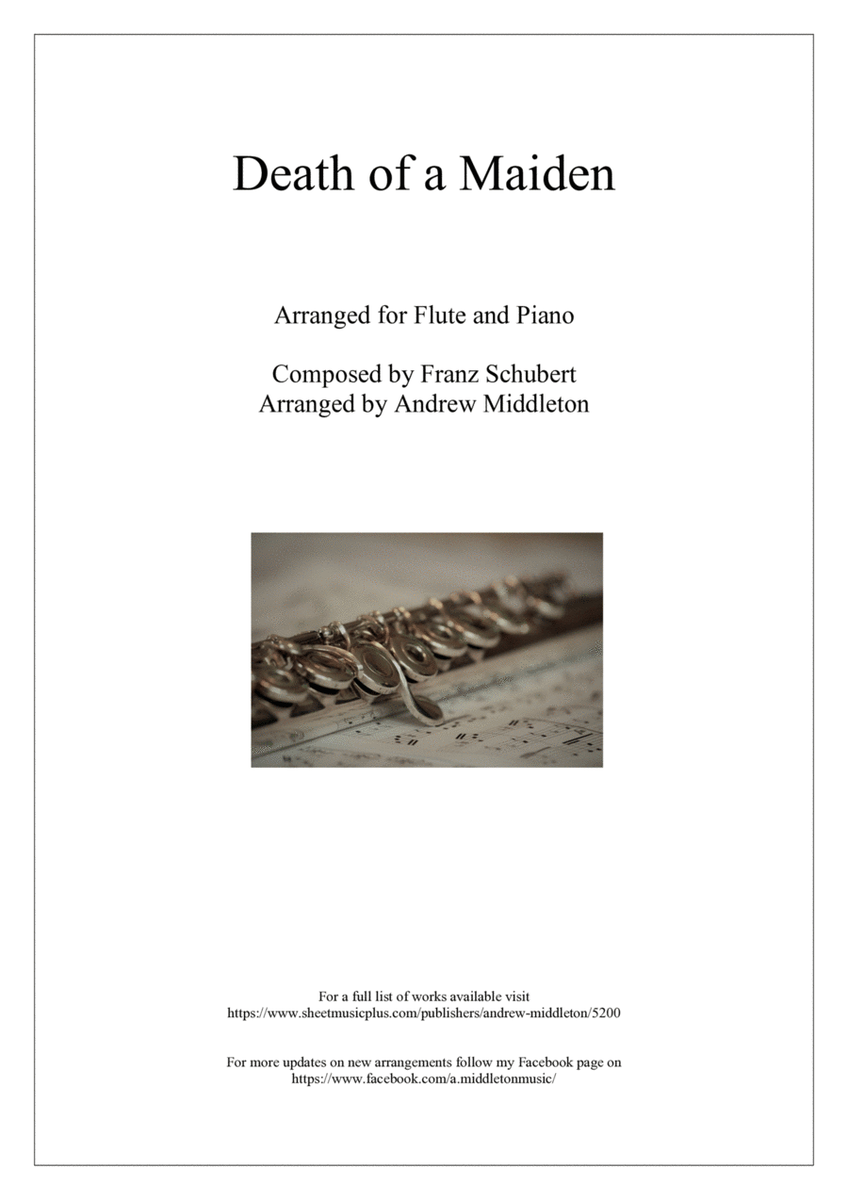 Death of a Maiden arranged for Flute and Piano image number null