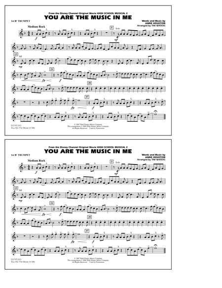 You Are the Music In Me (from High School Musical 2) - 1st Bb Trumpet