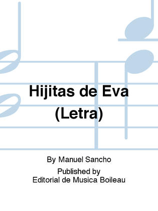 Book cover for Hijitas de Eva (Letra)