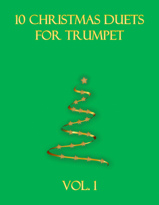 Book cover for 10 Christmas Duets for trumpet (Vol. 1)