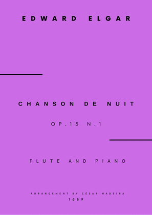 Chanson De Nuit, Op.15 No.1 - Flute and Piano (Full Score)