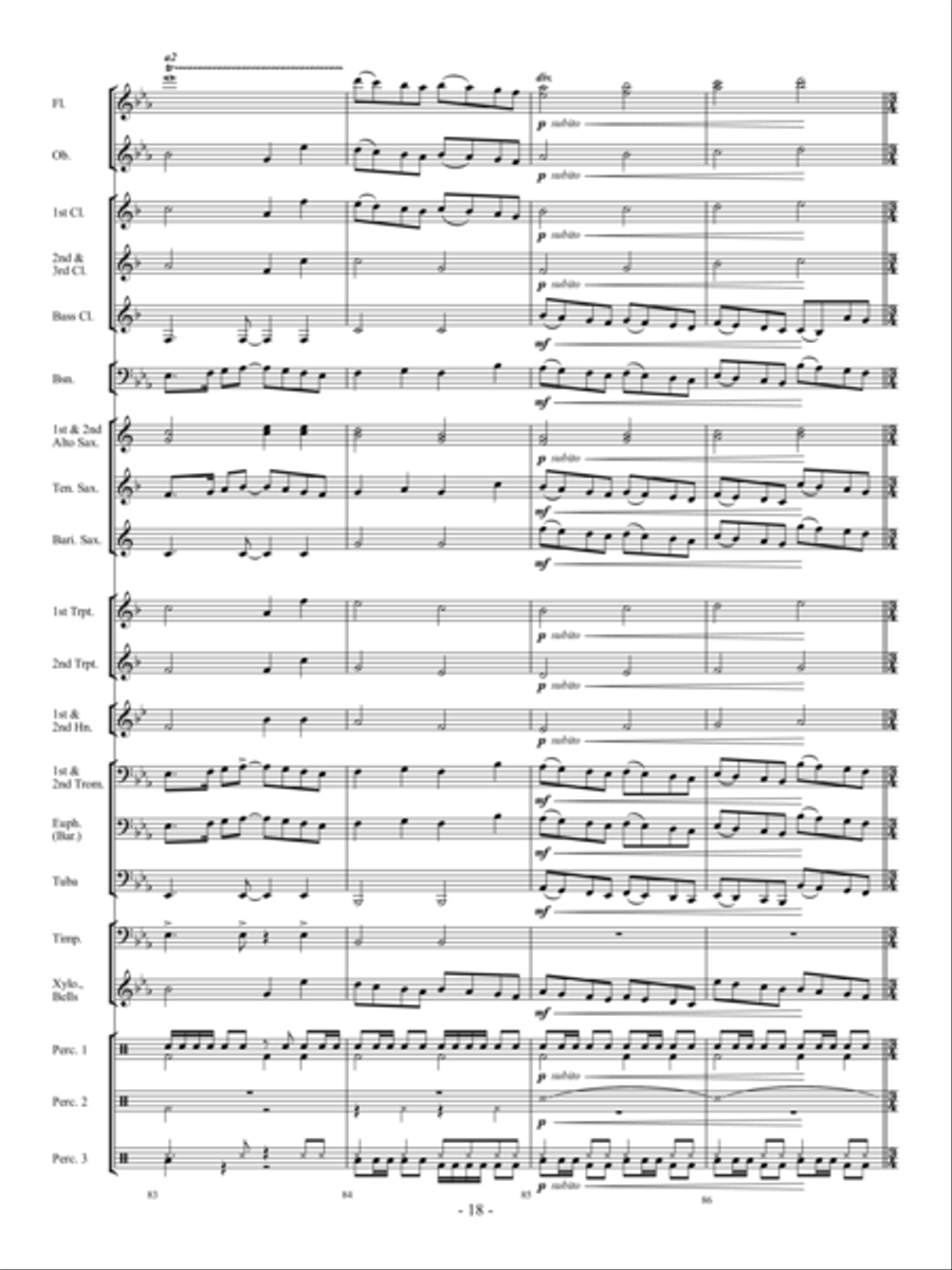 Dream Chaser Dream Chaser Concert Band scores gallery preview page 17