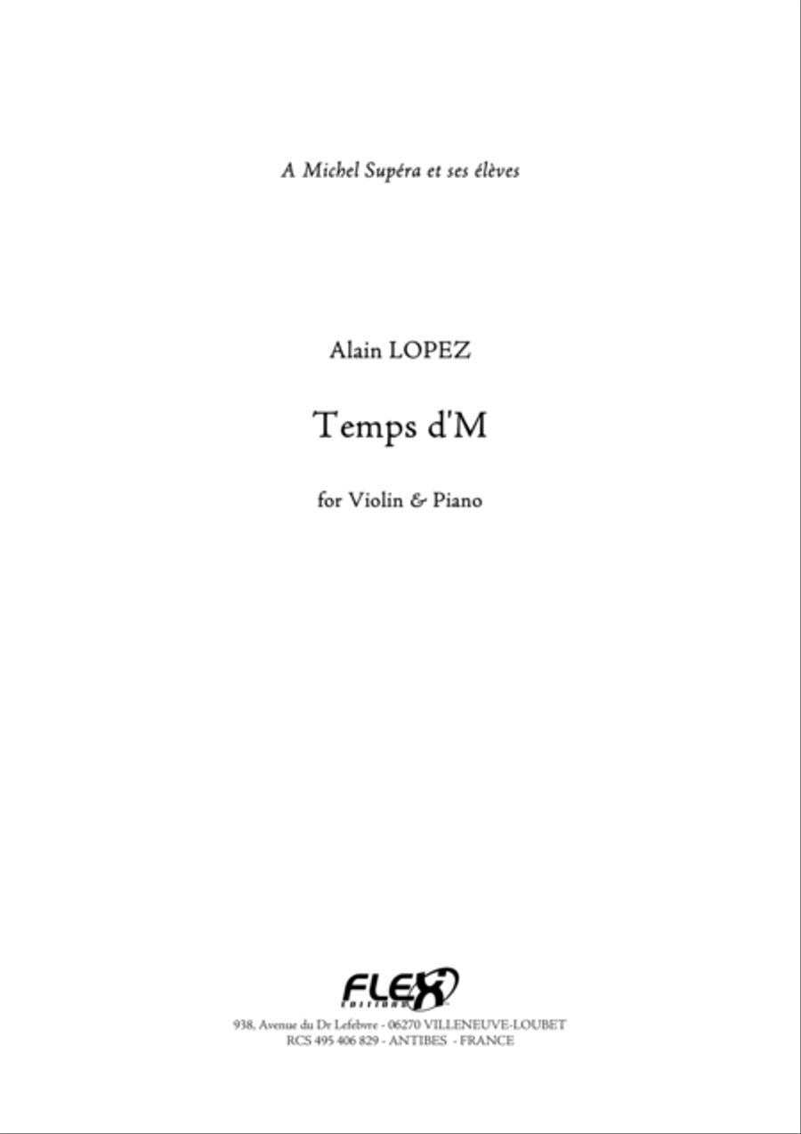 Temps d'M Temps d'M Piano scores gallery preview page 1