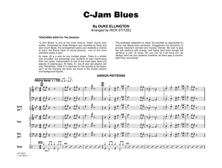 Book cover for C-Jam Blues (arr. Rick Stitzel) - Full Score