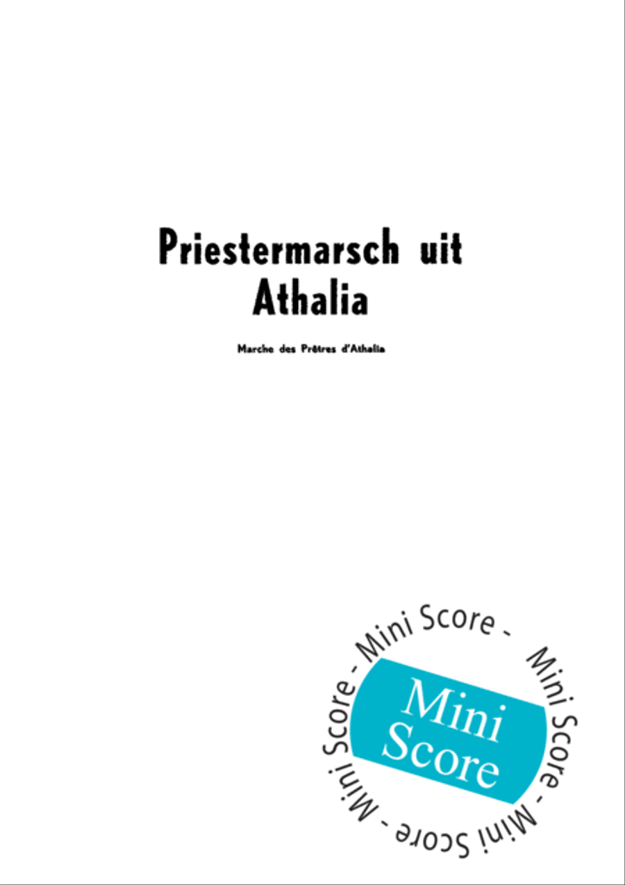 Priestermarsch Uit Athalia Fanfare Band scores gallery preview page 3