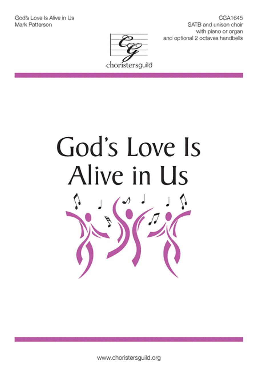 God's Love Is Alive in Us SATB + Unison) 4-Part scores gallery preview page 1