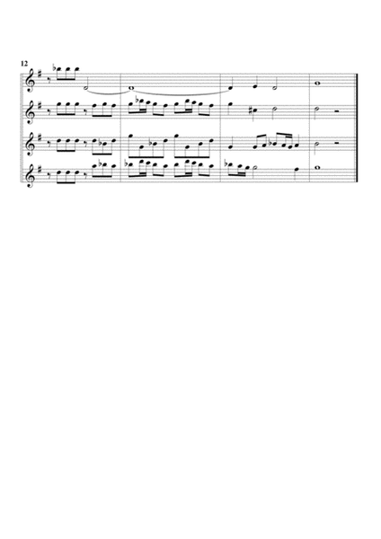 Concerto for 4 flutes (originally 4 violins), TWV 40 203