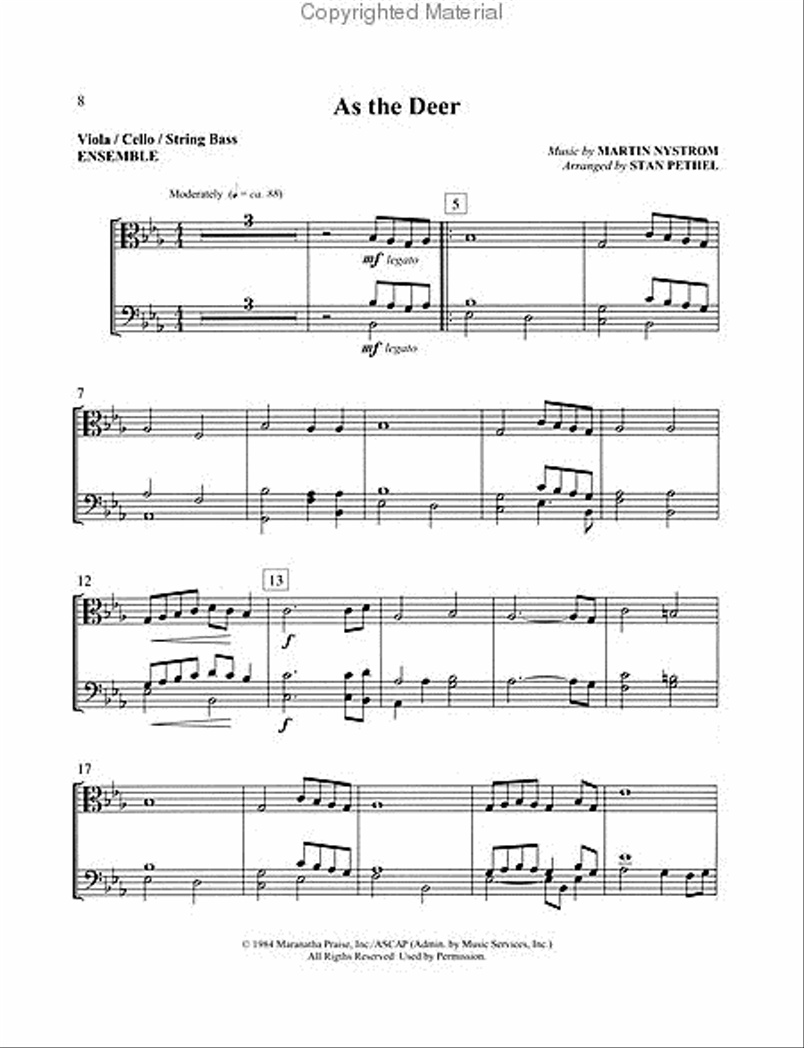 Strings of Praise Double Bass scores gallery preview page 3