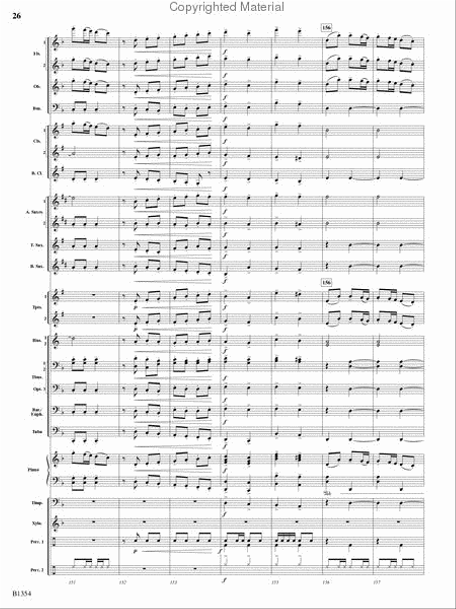 Buccaneer Hornpipe Concert Band scores gallery preview page 25