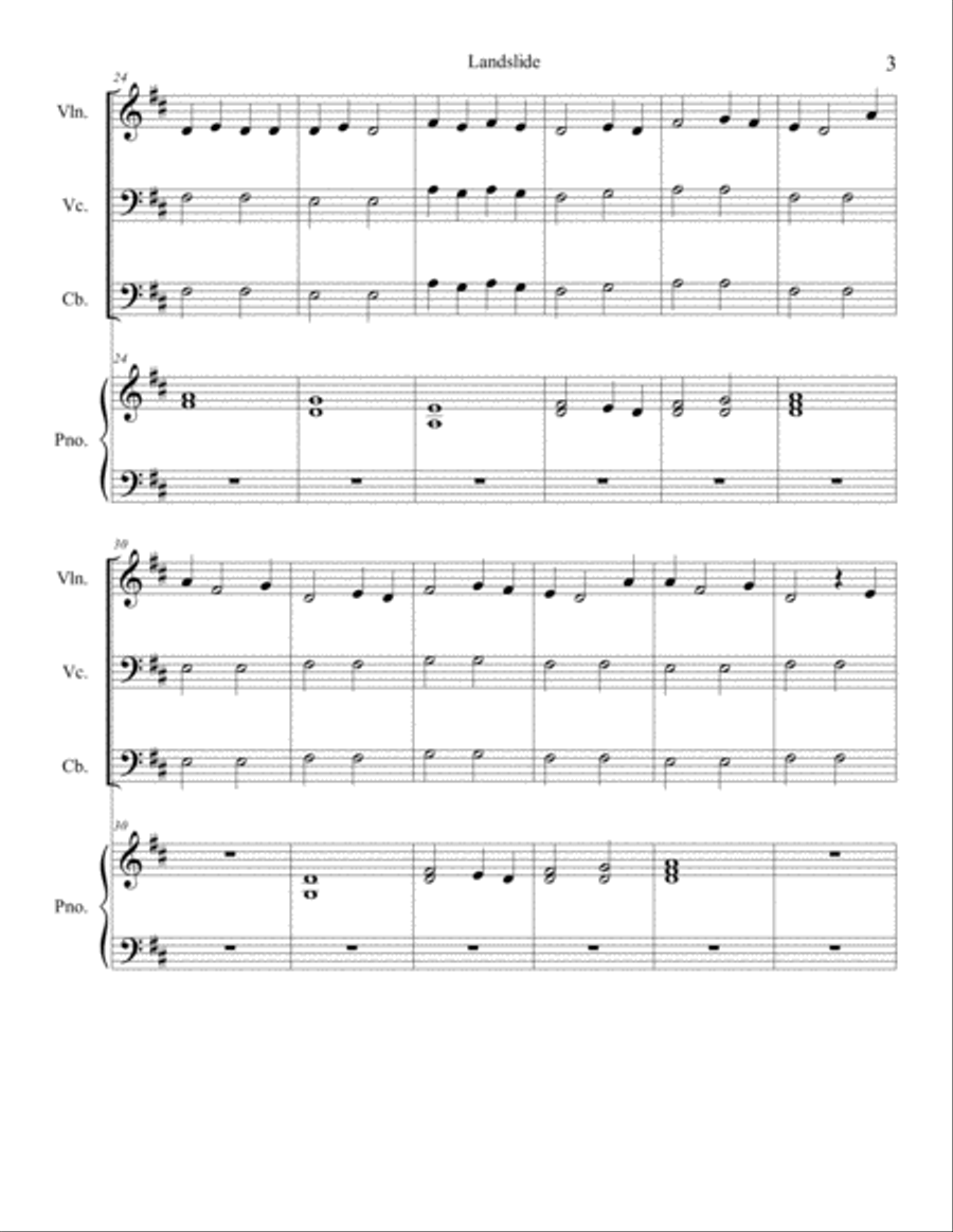 Landslide Landslide Cello scores gallery preview page 3