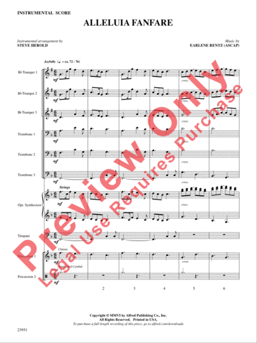 Alleluia Fanfare Alleluia Fanfare Choir scores gallery preview page 2