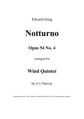 Book cover for Notturno, Opus 54 No. 4 (Wind Quintet)