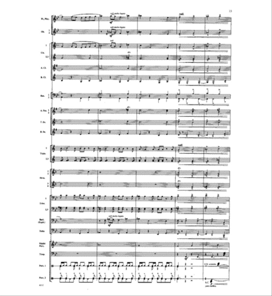 Dawn of a New Day Concert Band scores gallery preview page 12