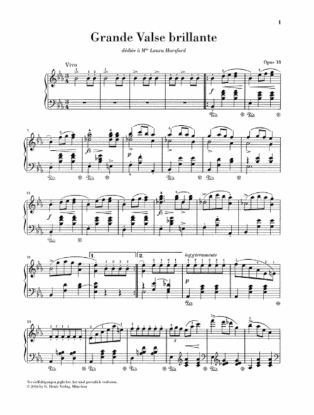 Grande Valse Brillante E-flat Major Op. 18