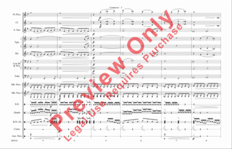 Harry Potter: The Music, Part 2 Marching Band scores gallery preview page 4