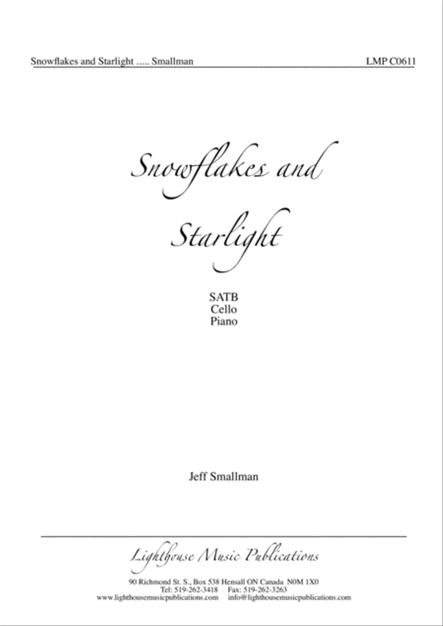 Snowflakes and Starlight 4-Part scores gallery preview page 2