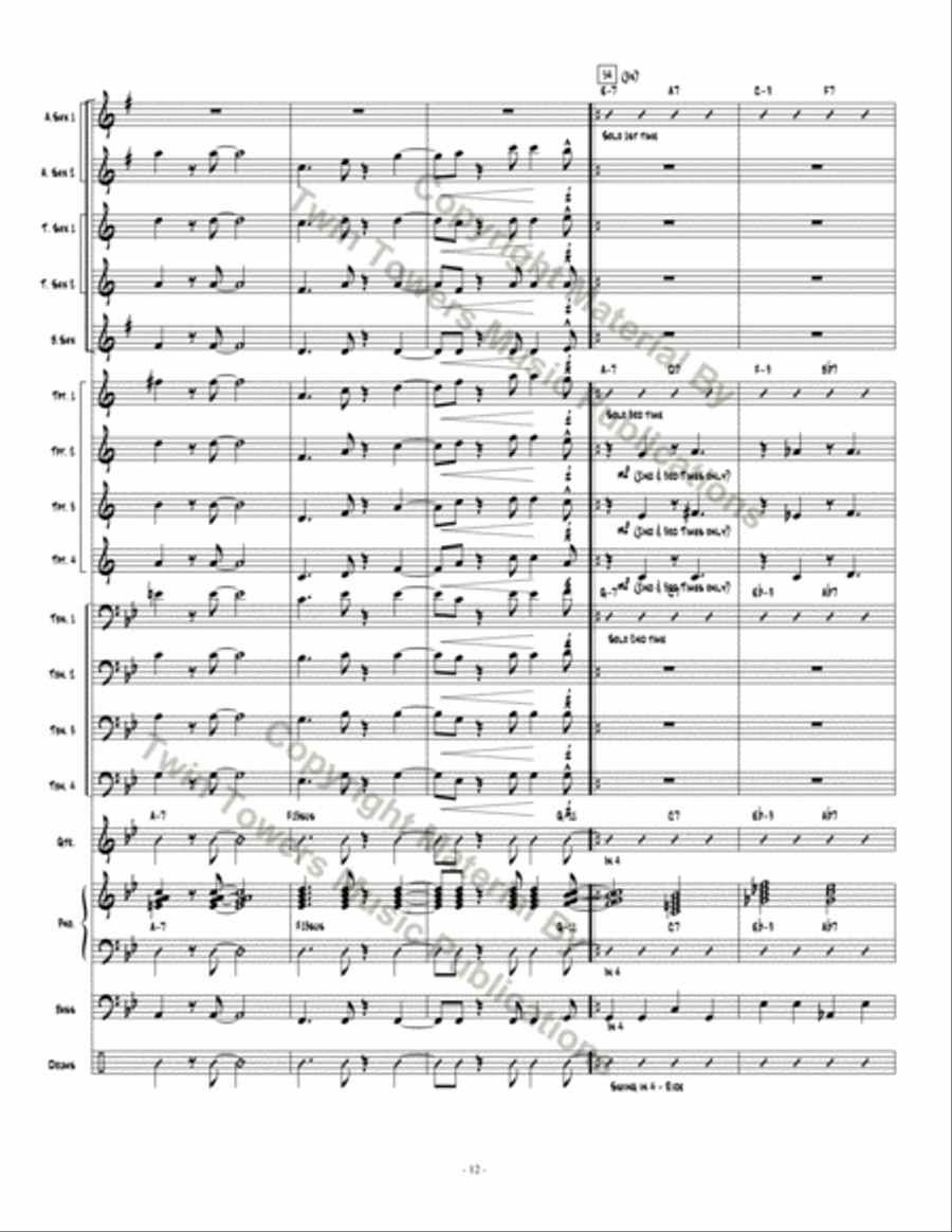 Rubaswing Jazz Ensemble scores gallery preview page 13