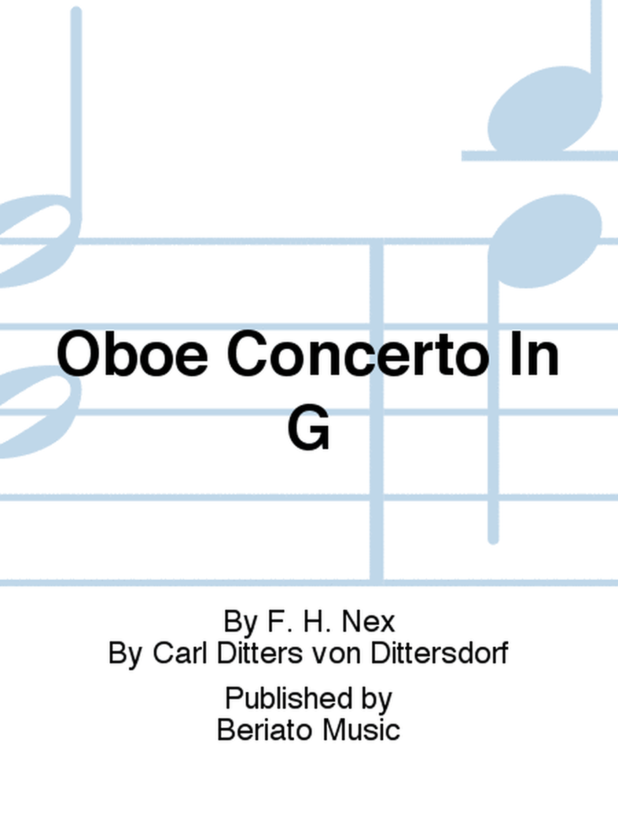 Oboe Concerto In G