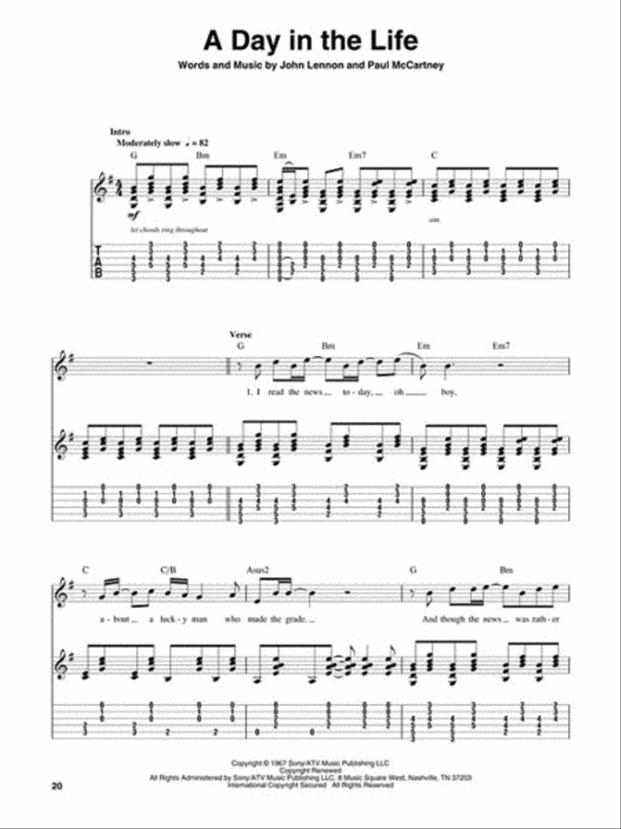 Lennon & McCartney Acoustic Acoustic Guitar scores gallery preview page 5