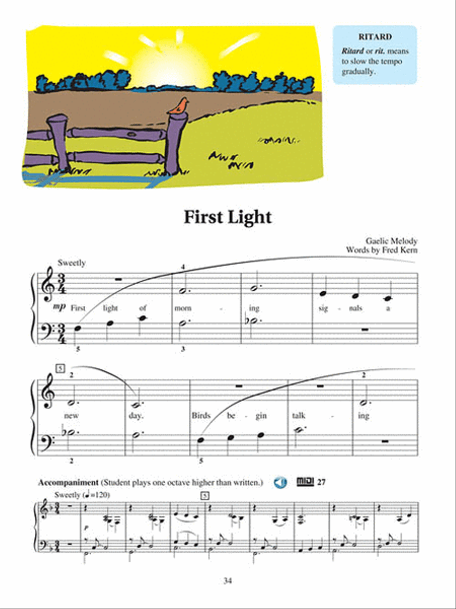 Piano Lessons Book 2 – Audio and MIDI Access Included image number null