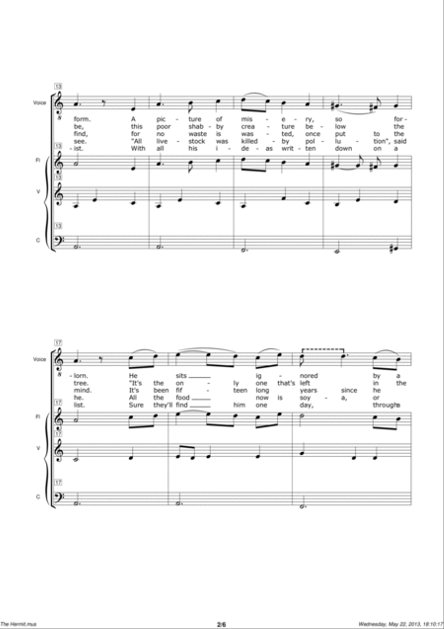 The Hermit Large Ensemble scores gallery preview page 2