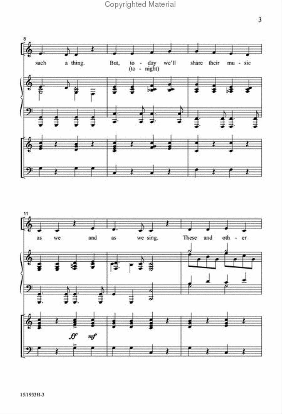 Classical Boomwhackers Unison Choir scores gallery preview page 3