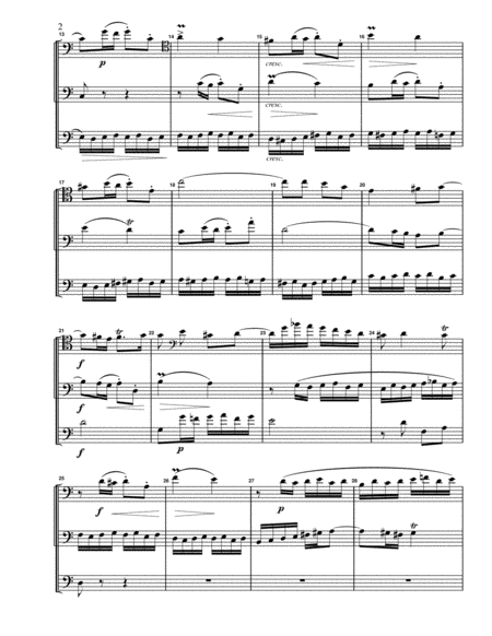 Fugue No. 1 in C Major (WTC Book 2) for String Trio (2 cellos and contrabass) image number null