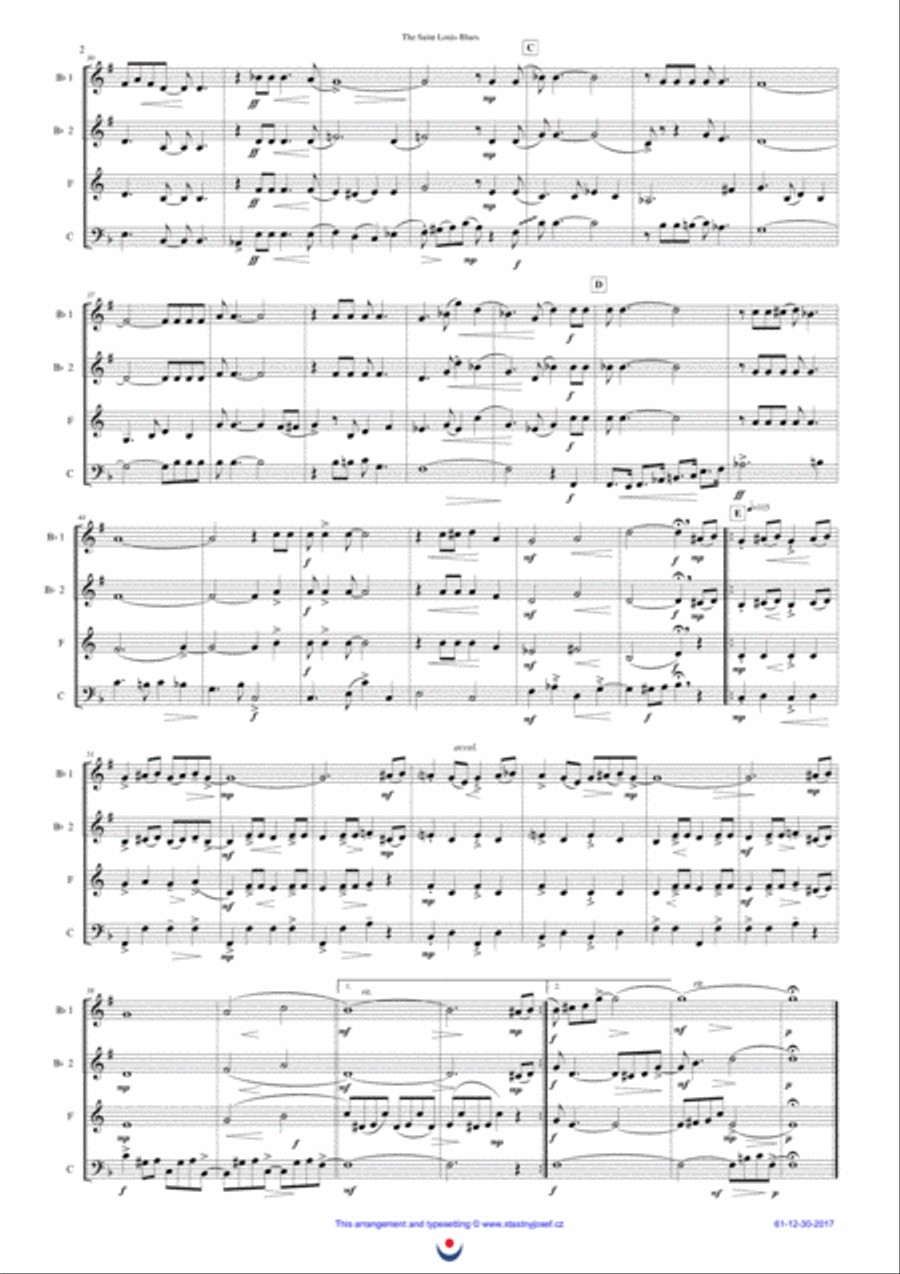 The Saint Louis Blues Brass Ensemble scores gallery preview page 2