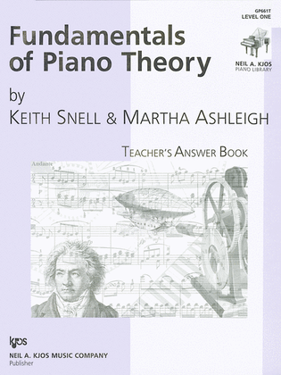 Book cover for Fundamentals Of Piano Theory, Level 1 - Answer Book