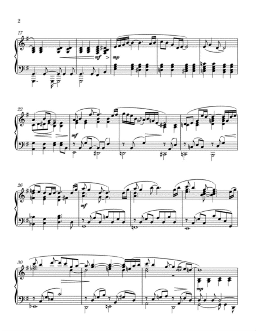 when words fail... Piano Solo scores gallery preview page 2