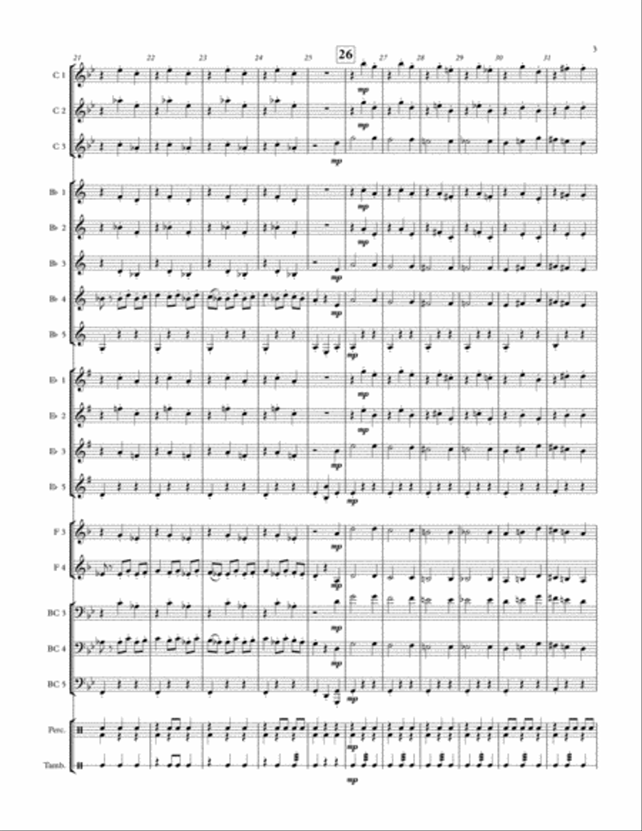 Danse Macabre - Adaptable Arrangement Concert Band scores gallery preview page 3