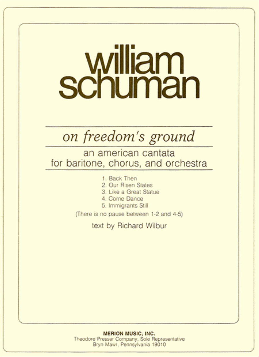 On Freedom's Ground 4-Part scores gallery preview page 1